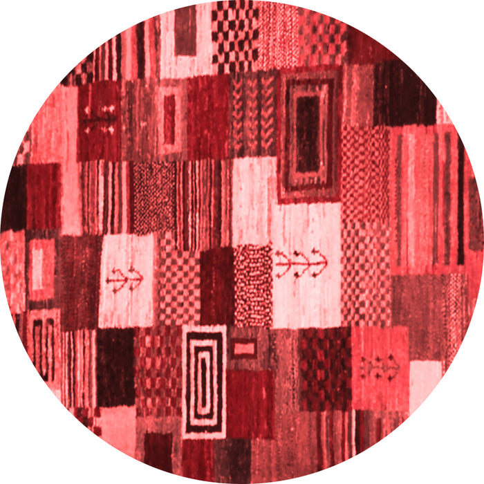 Machine Washable Abstract Red Contemporary Rug, wshcon1519red