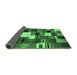 Sideview of Abstract Emerald Green Contemporary Rug, con1519emgrn