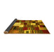 Sideview of Abstract Yellow Contemporary Rug, con1519yw