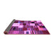 Sideview of Abstract Purple Contemporary Rug, con1519pur