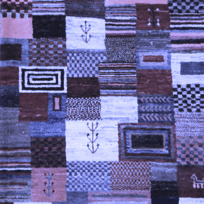 Machine Washable Abstract Blue Contemporary Rug, wshcon1519blu