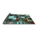 Sideview of Abstract Light Blue Contemporary Rug, con1519lblu