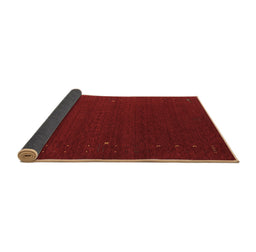 Sideview of Abstract Brown Contemporary Rug, con151brn