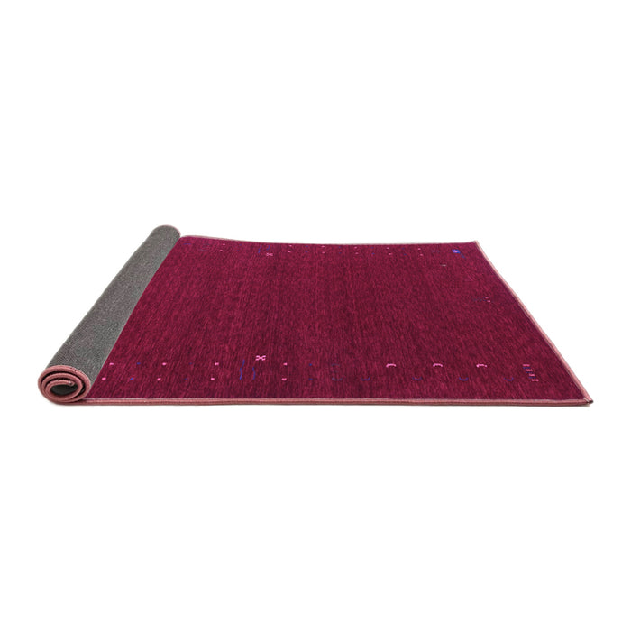 Sideview of Abstract Purple Contemporary Rug, con151pur