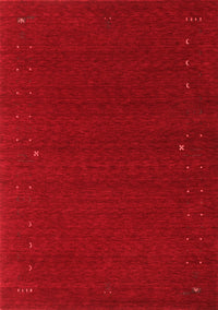 Abstract Red Contemporary Rug, con151red