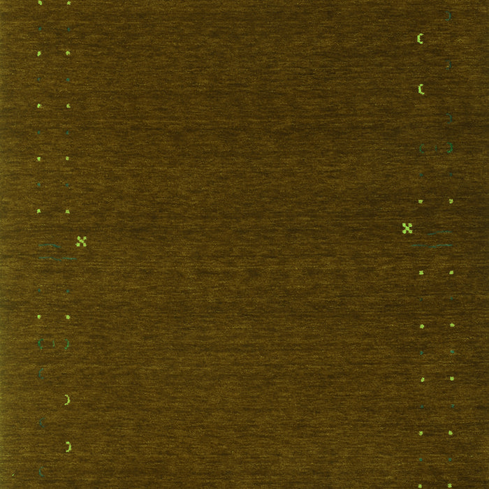 Abstract Green Contemporary Rug, con151grn
