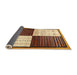 Thickness of Contemporary Brown Red Modern Rug, con1520