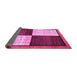 Sideview of Abstract Pink Contemporary Rug, con1520pnk