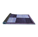 Sideview of Abstract Blue Contemporary Rug, con1520blu