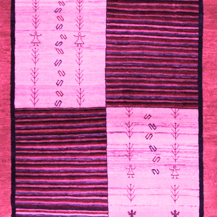 Abstract Pink Contemporary Rug, con1520pnk