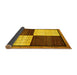 Sideview of Abstract Yellow Contemporary Rug, con1520yw