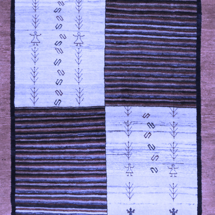 Abstract Blue Contemporary Rug, con1520blu