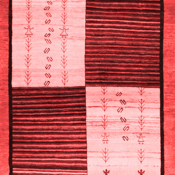 Abstract Red Contemporary Area Rugs