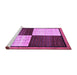 Sideview of Machine Washable Abstract Purple Contemporary Area Rugs, wshcon1520pur