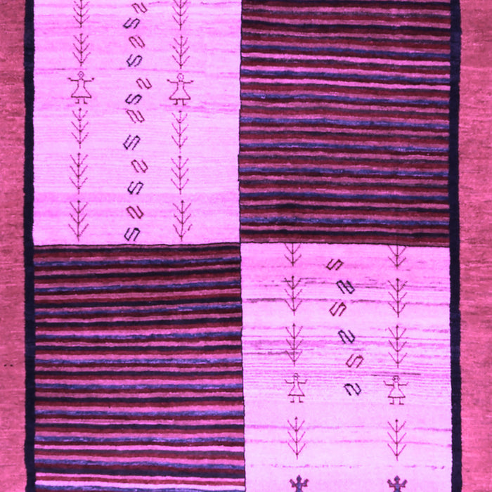 Abstract Purple Contemporary Rug, con1520pur