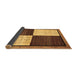 Sideview of Abstract Brown Contemporary Rug, con1520brn