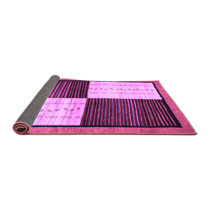 Sideview of Abstract Purple Contemporary Rug, con1520pur