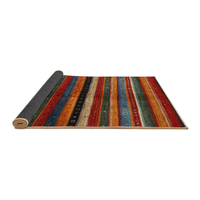 Thickness of Contemporary Brown Modern Rug, con1521