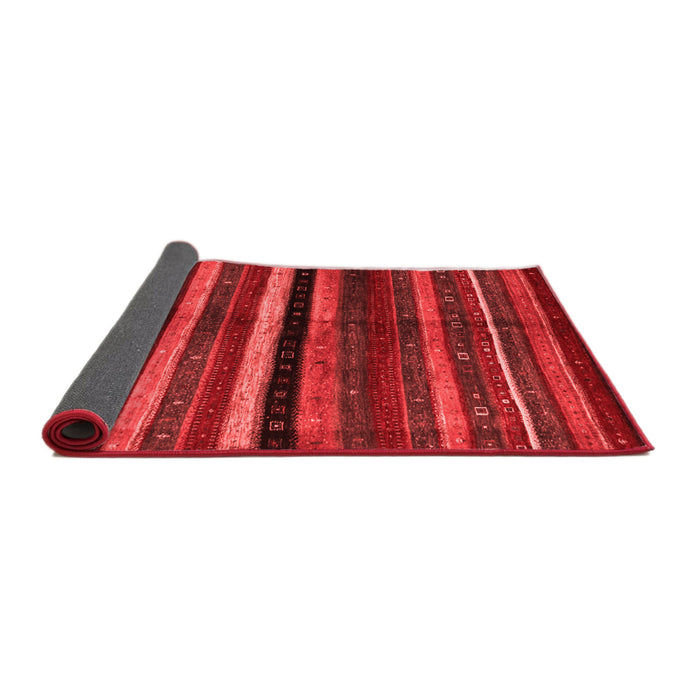 Abstract Red Contemporary Area Rugs