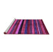 Sideview of Machine Washable Abstract Purple Contemporary Area Rugs, wshcon1521pur