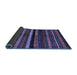 Sideview of Abstract Blue Contemporary Rug, con1521blu