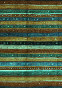 Abstract Turquoise Contemporary Rug, con1521turq