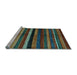 Sideview of Machine Washable Abstract Light Blue Contemporary Rug, wshcon1521lblu