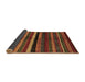 Sideview of Abstract Brown Contemporary Rug, con1521brn