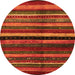 Machine Washable Abstract Orange Contemporary Area Rugs, wshcon1521org