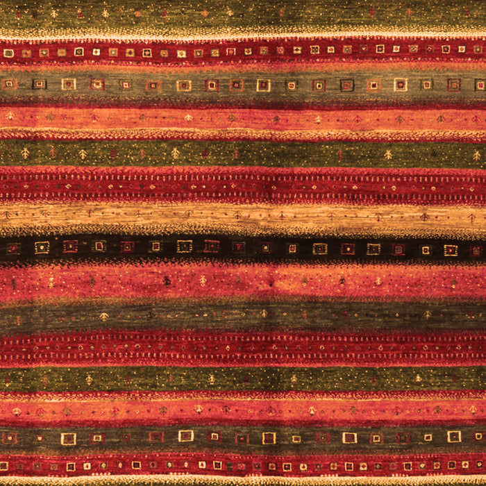 Serging Thickness of Machine Washable Abstract Orange Contemporary Area Rugs, wshcon1521org