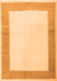 Solid Orange Modern Rug, con1522org