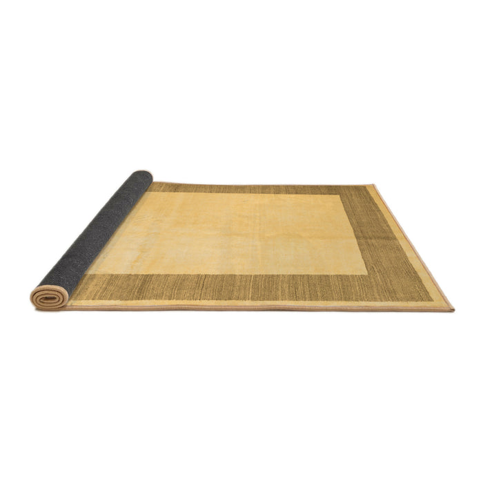 Sideview of Solid Brown Modern Rug, con1522brn