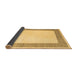 Sideview of Solid Brown Modern Rug, con1522brn