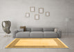 Machine Washable Solid Brown Modern Rug in a Living Room,, wshcon1522brn