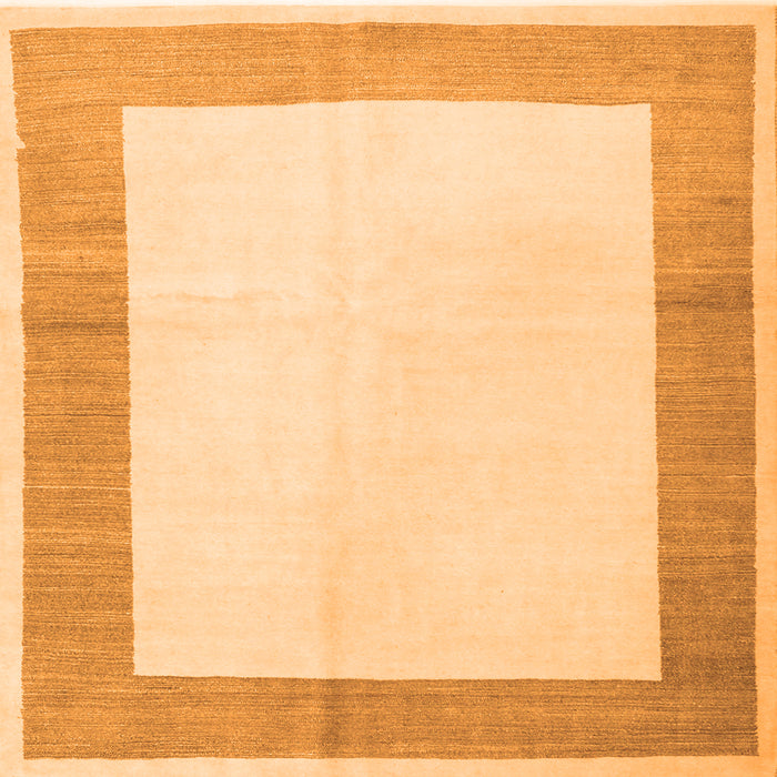 Serging Thickness of Solid Orange Modern Rug, con1522org