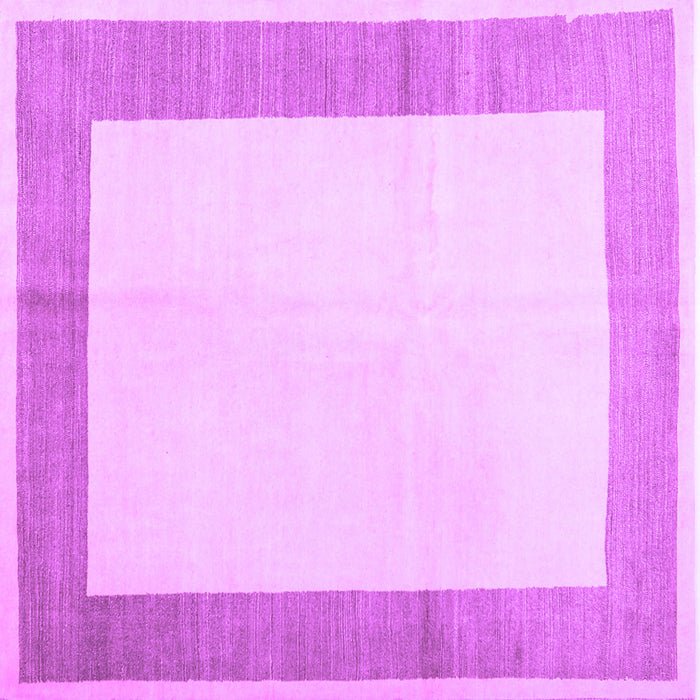 Square Solid Purple Modern Rug, con1522pur