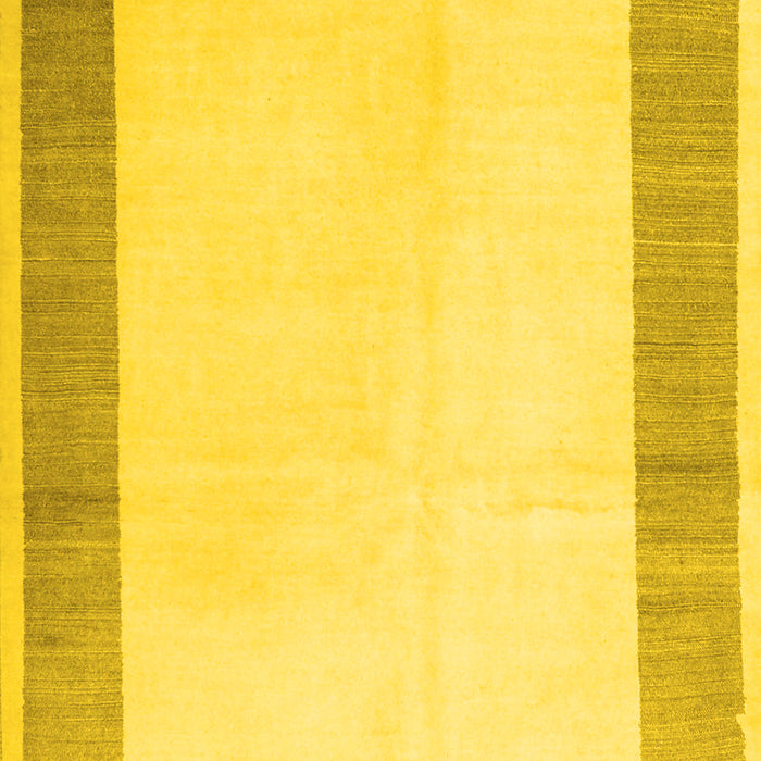 Solid Yellow Modern Rug, con1522yw