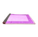 Sideview of Solid Purple Modern Rug, con1522pur