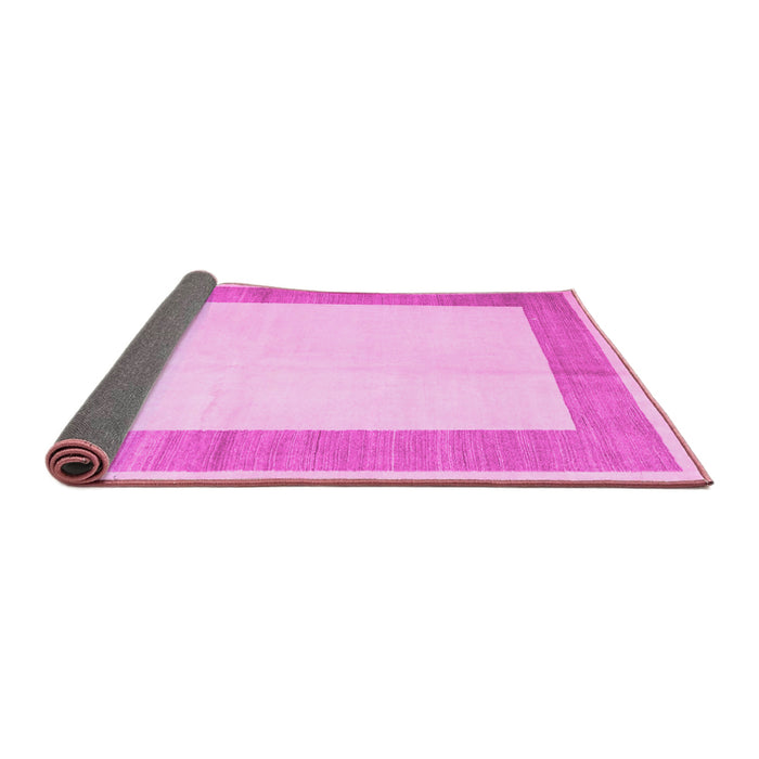 Sideview of Solid Pink Modern Rug, con1522pnk