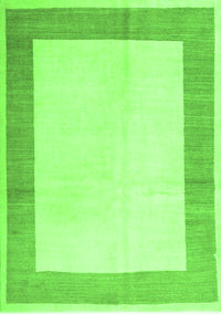 Solid Green Modern Rug, con1522grn