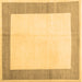 Square Solid Brown Modern Rug, con1522brn