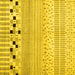 Square Solid Yellow Modern Rug, con1523yw