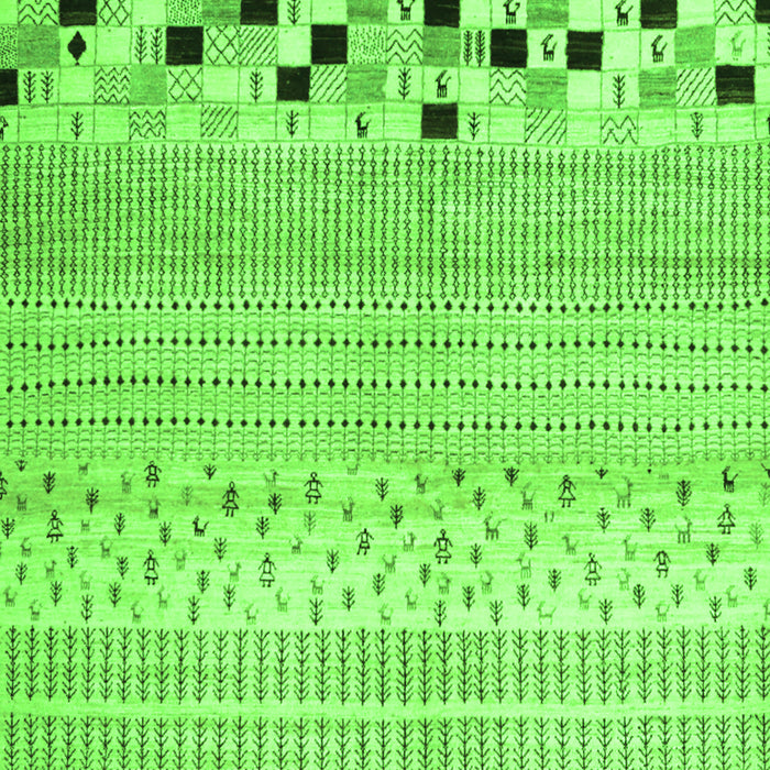 Solid Green Modern Rug, con1523grn