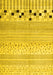 Solid Yellow Modern Rug, con1523yw