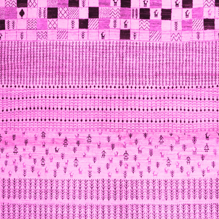 Machine Washable Solid Pink Modern Rug, wshcon1523pnk