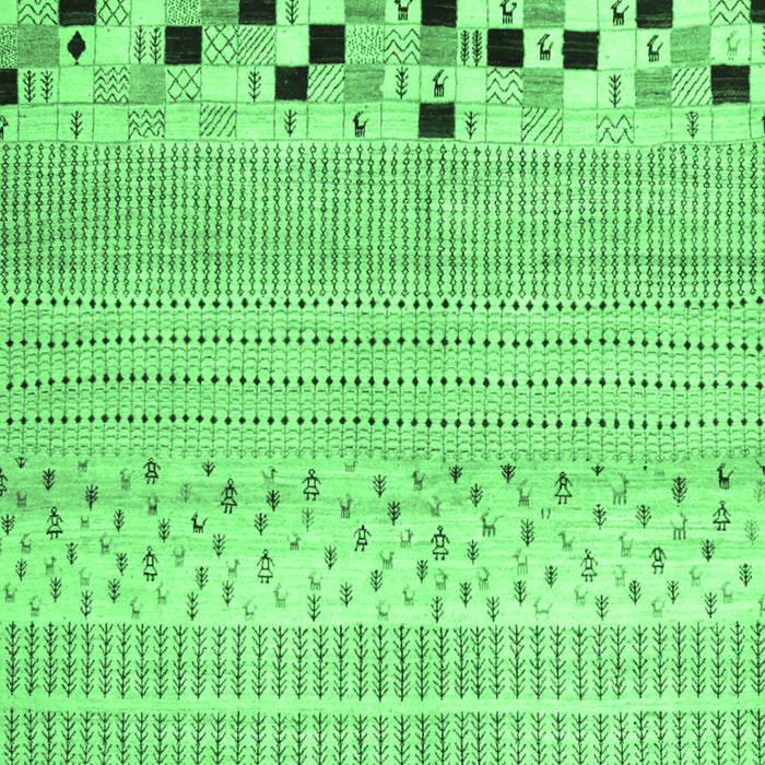 Solid Emerald Green Modern Rug, con1523emgrn