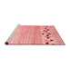 Modern Red Washable Rugs