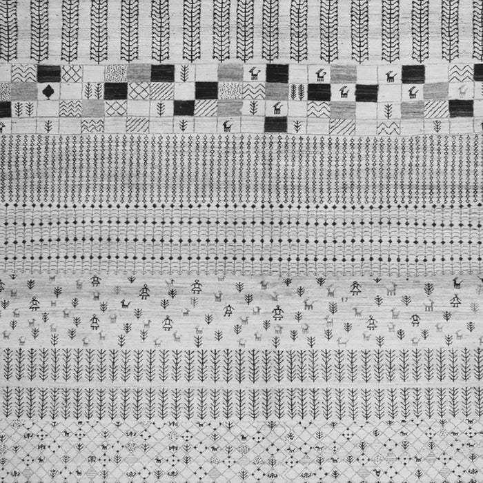 Serging Thickness of Solid Gray Modern Rug, con1523gry