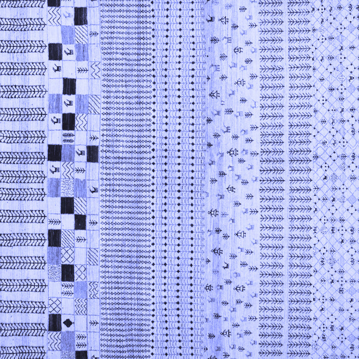 Square Machine Washable Solid Blue Modern Rug, wshcon1523blu