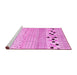 Sideview of Machine Washable Solid Pink Modern Rug, wshcon1523pnk